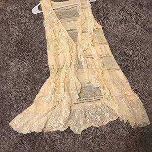 Shabby chic vest